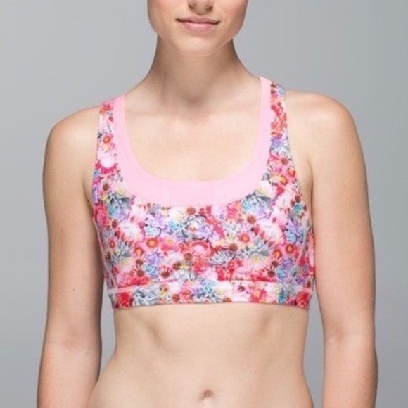 lululemon athletica Other - Lululemon Energy Bra Women's Size 8 Floral Print Spring Has Sprung Sports Bra